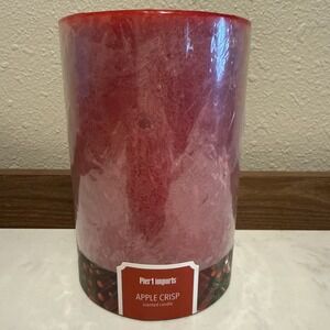 Pier 1 Imports Apple Crisp Pillar Candle 3"x6" Average Burn Time 120 Hours NEW